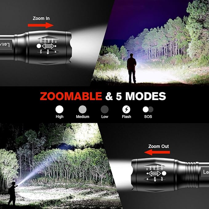LETMY LED Tactical Flashlight S2000 - Image 4