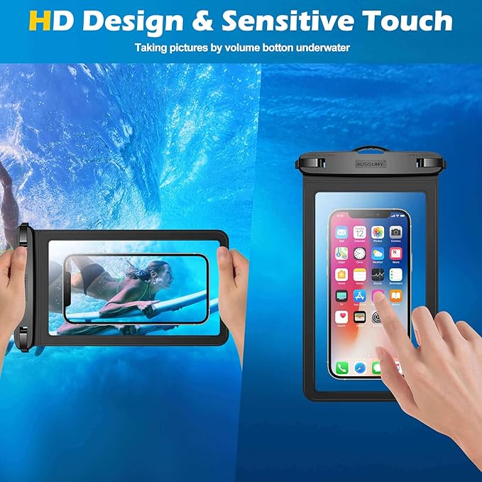 4 Pack 10.5“ Large Waterproof Phone Pouch - Image 5