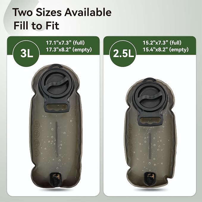 MARCHWAY 2L/2.5L/3L TPU Hydration Bladder, Ultra Durable Water Reservoir Bag - Image 6