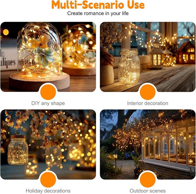 ZSJWL 6 Pack Rechargeable Fairy Lights - Image 8