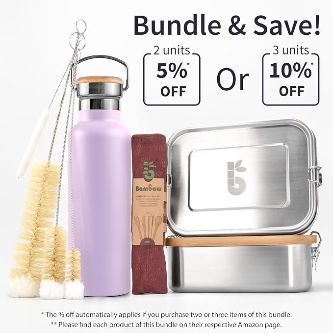 Bambaw 12 oz Insulated Water Bottle, Stainless Steel Water Bottle - Image 8