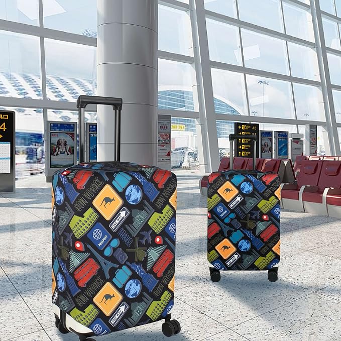 Explore Land Travel Luggage Cover Suitcase Protector Fits 18-22 Inch Case - Image 6