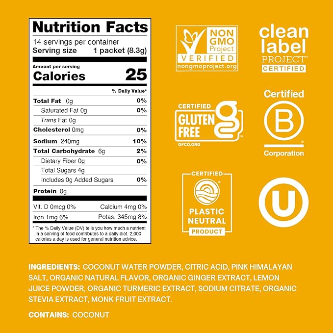 Cure Hydration | Plant-Based Electrolyte Drink Mix | No Added Sugar | FSA-HSA | - Image 2