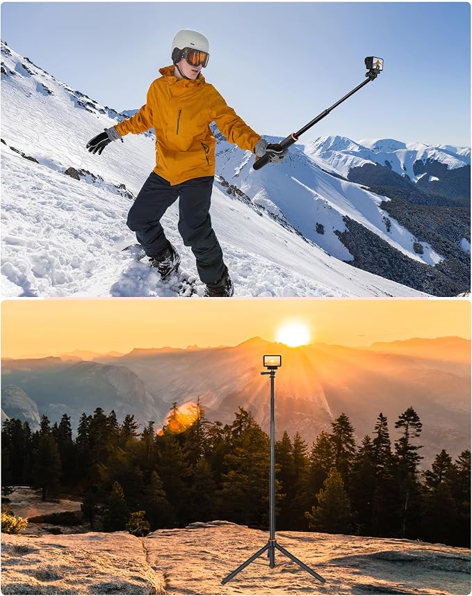 53.5" Action Camera Selfie Stick Tripod - Image 7