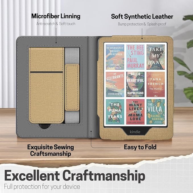 TNP Stand Case with Strap for Kindle Paperwhite 12th Gen 2024 / Kindle - Image 6