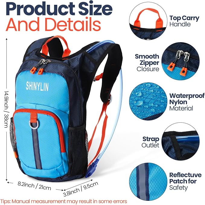 Shinylin 2 Pcs Kids Hydration Backpack - Image 2