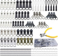 254 Pcs Zipper Repair Kit with Case Include Zipper Replacement and Pull by Unknown