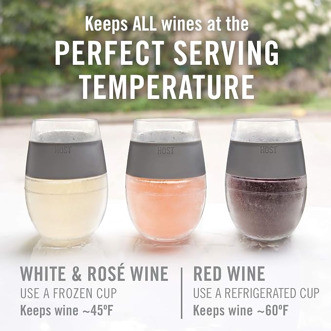 Host Freeze Stemless Wine Glasses, Freezable Double Wall Wine Tumblers - Image 3