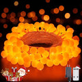 JMEXSUSS Orange String Lights Indoor, Connectable 100 LED Globe String Lights by JMEXSUSS