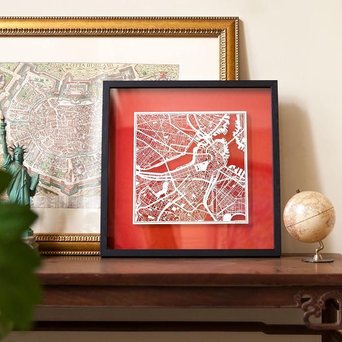 Washington D.C. Cut Map framed by O3 Design Studio, 18x18 inches, paper cutting - Image 7