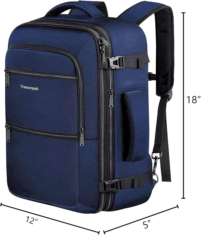Vancropak 35L Traveling Backpack, Airplane Approved Travel Carry on Bag hand - Image 2
