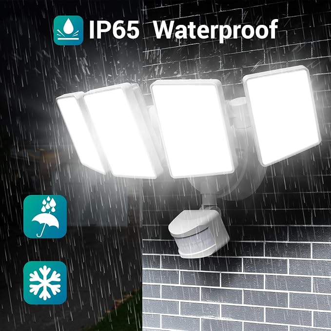 USTELLAR 100W 10000LM LED Security Lights Motion Sensor Outdoor, Remote Control - Image 7
