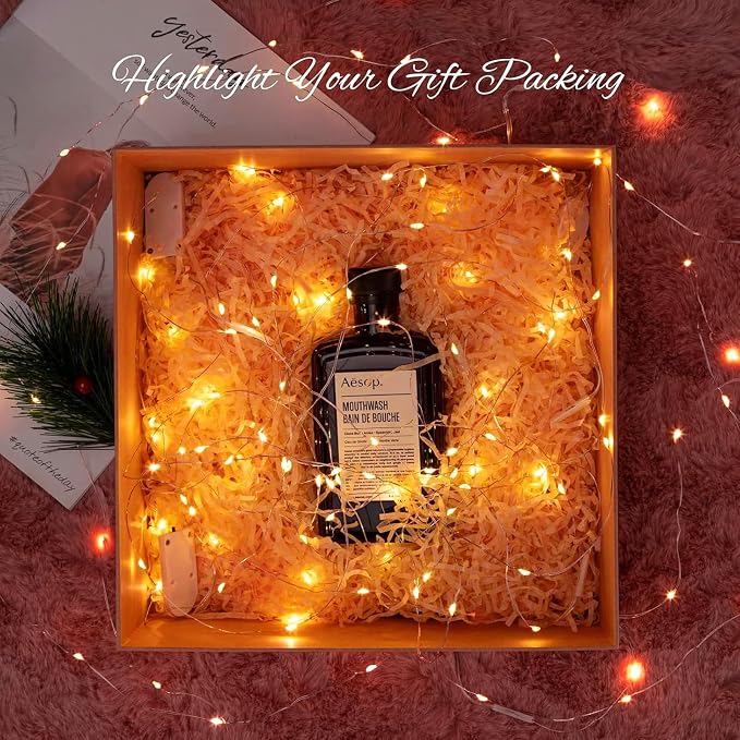 12 Pack Orange Fairy Lights Battery Operated String Lights, 7ft 20 Led - Image 6