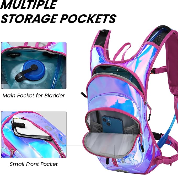 Nepest Hydration Pack Backpack for Women & Men, Lightweight Water Backpack - Image 3