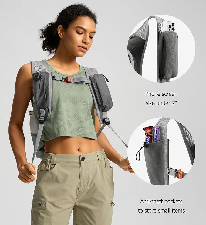 Uselike 10L Small Hiking Backpack Travel Daypack Lightweight Packable Back Pack - Image 4