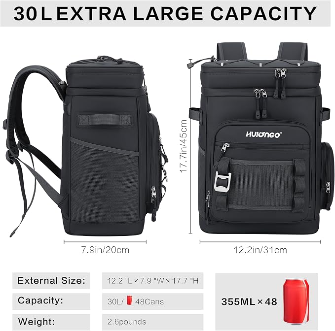 Hulongo Large Waterproof Insulated Cooler Backpack - Image 2