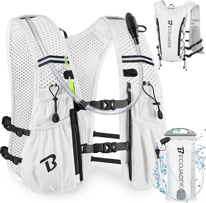 BECOJADDE Running Vest Hydration Backpack by BECOJADDE