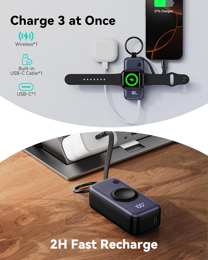 INIU 3-in-1 Portable Charger, 5000mAh Power Bank - Image 5