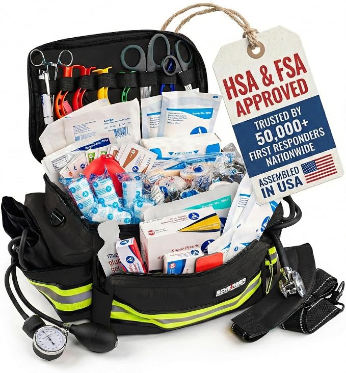 Scherber First Responder Fully-Stocked Professional Essentials EMT/EMS Trauma by Scherber