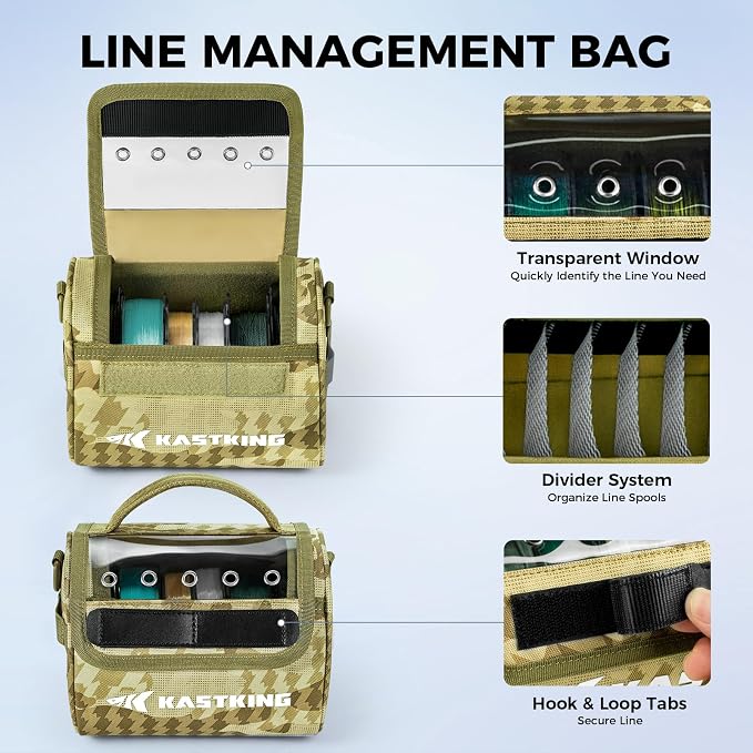 KastKing BaitSpace Line Management Bag, Fishing Line Storage Bag - Image 2