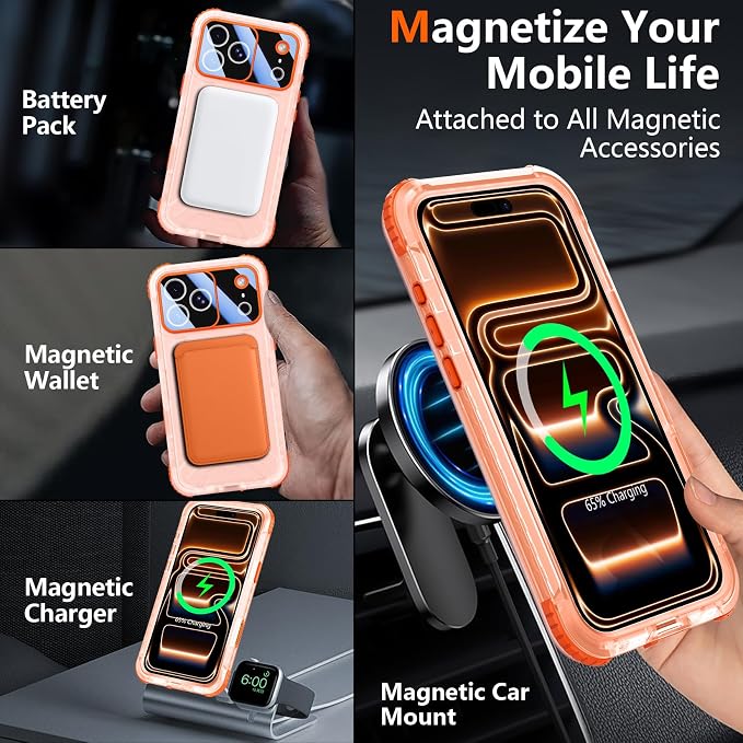 SPIDERCASE Magnetic for iPhone 17 Pro Max Case Waterproof, 12FT Military - Image 5