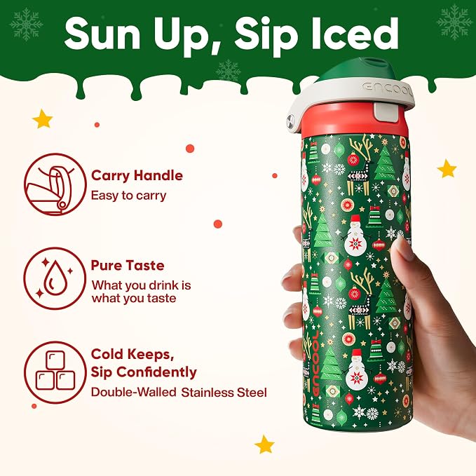 Christmas Insulated Water Bottle - Image 3