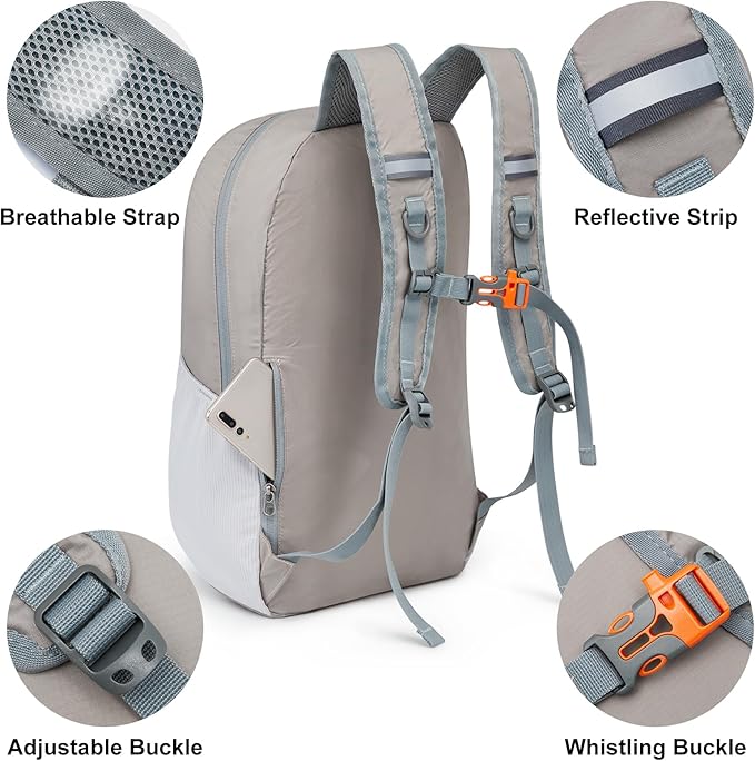 G4Free 24L Lightweight Packable Hiking Backpack Small Sport Travel Daypack - Image 4