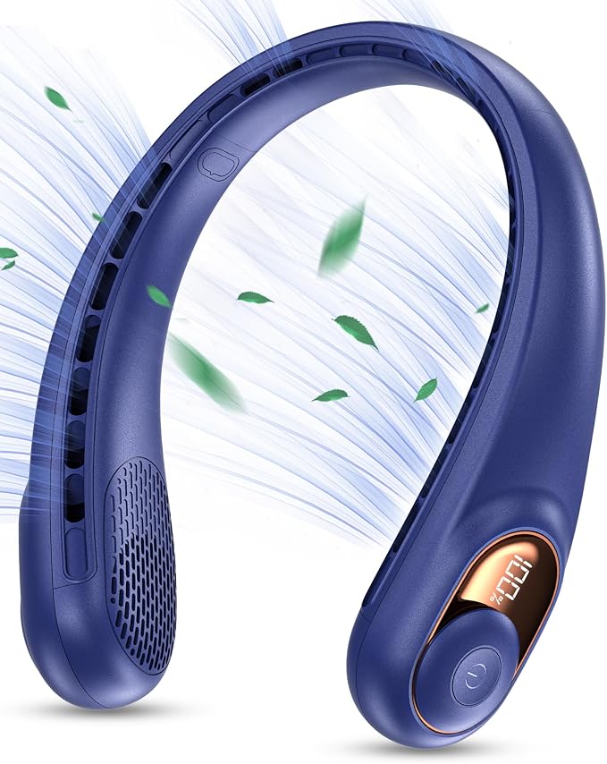 KIDEE Portable Neck Fan, Personal Bladeless Rechargeable, Upgraded 4000mAh by KIDEE