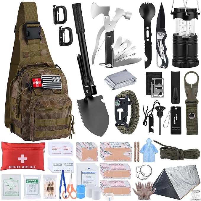 Survival Kit, Gifts for Christmas Men, First Aid Kit by Dlmd