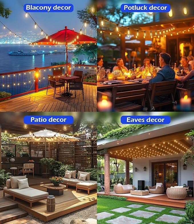 Tenmiro 200FT Outdoor String Lights, Ultra Long LED Patio Lights - Image 6