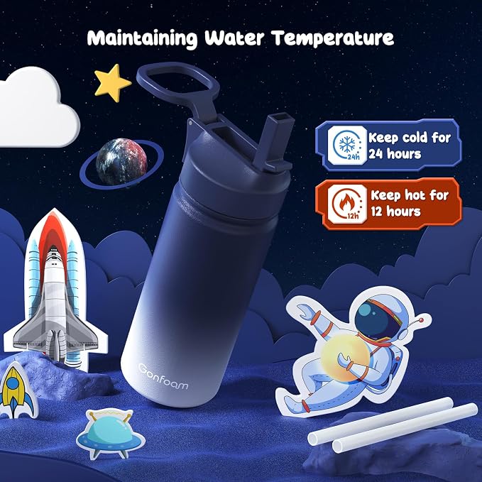 Kids Water Bottle, 16oz Kids Water Bottle - Image 2