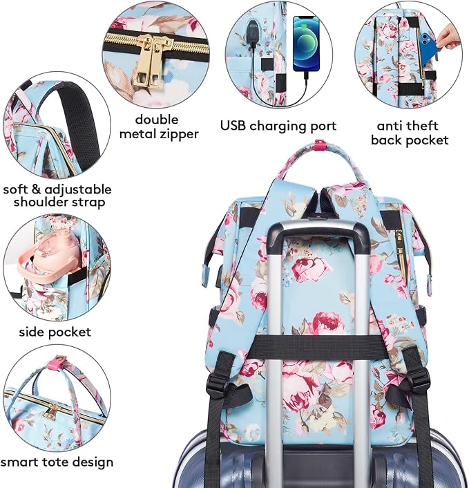 Kaome Lunch Backpack 15.6 Inch Laptop Backpack - Image 5
