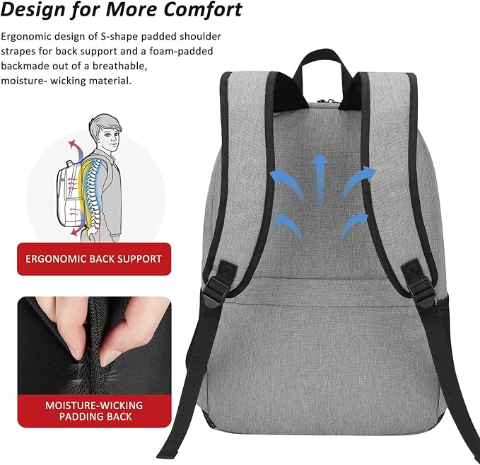 MAXTOP Travel Laptop Backpack Business Anti-theft Backpacks Water Resistant - Image 4
