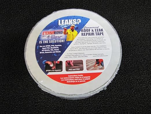 EternaBond RoofSeal White 3" x50' MicroSealant UV Stable RV Roof Seal Repair by ETERNABOND