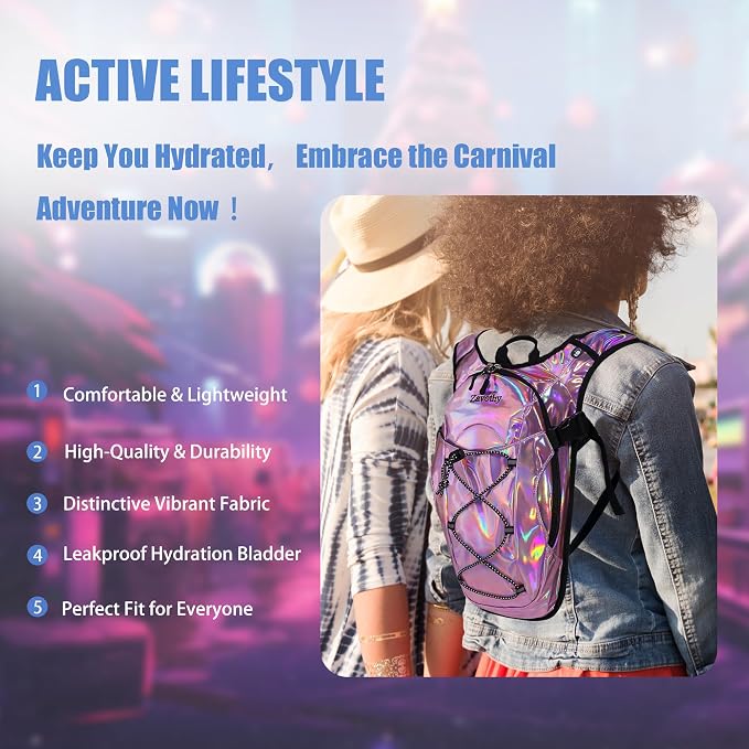 Reflective Hydration Backpack, Hydration Pack - Image 7