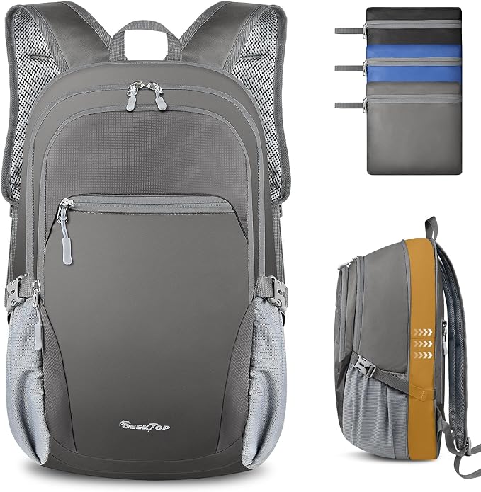 Seektop Lightweight Packable Hiking Backpack Waterproof Expandable 20L-28L by SeektopSports