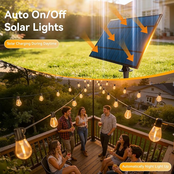 Ollny S11 100FT Solar String Lights Outdoor - Image 2