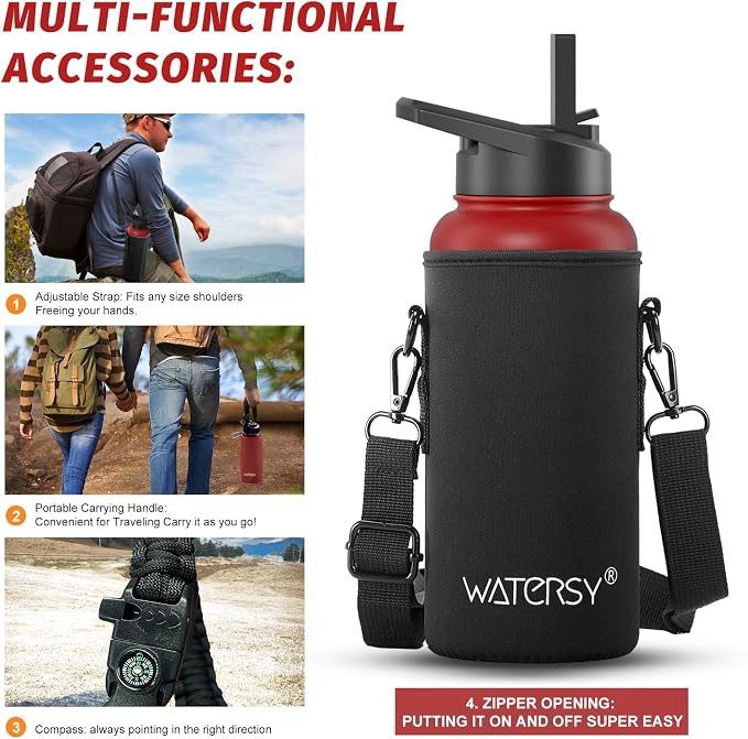 32oz Insulated Water Bottle, BPA Free&Leak Proof, Stainless Steel Water Flask - Image 6