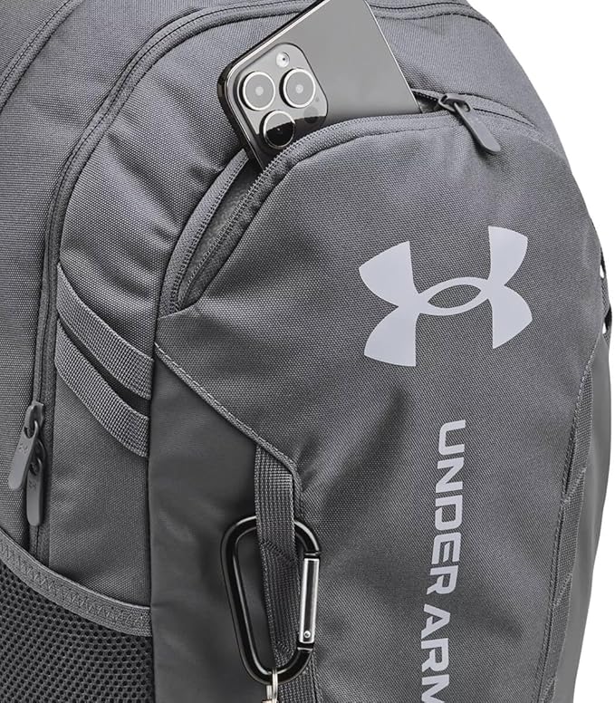 Under Armour Unisex-Adult Hustle 6.0 Backpack, Castlerock / / Steel, One Size - Image 3