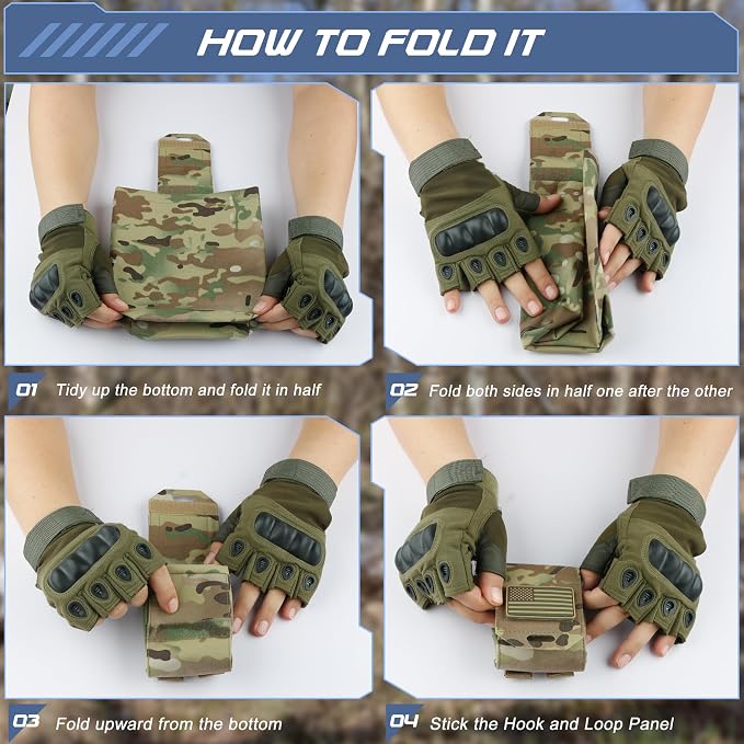 Tactical Dump Pouch for Battle Belt & MOLLE Systems | Foldable Mag Pouch - Image 7