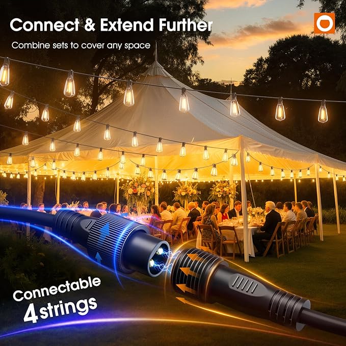 addlon 198FT Outdoor String Lights - Image 7