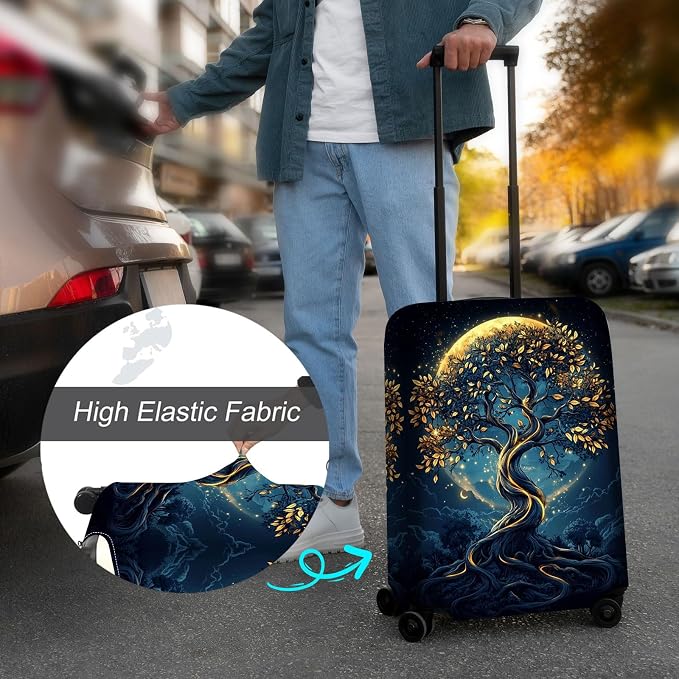 Luggage Cover Protector for 19-20 Inch Suitcases, TSA Approved Elastic Travel - Image 4