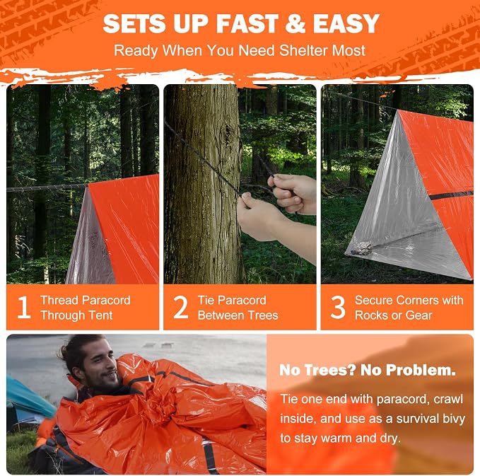 Emergency Survival Tent Life Shelter - Image 6