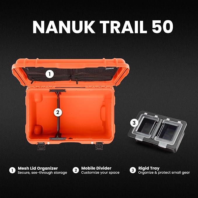 NANUK Trail 50 – 51.1 L Waterproof Gear Case – Modular Cargo Case - Image 2