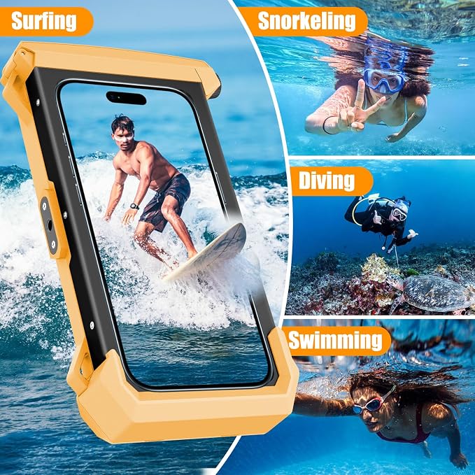 Underwater Phone Case for Snorkeling & Diving, IP68 Waterproof Case for Swimming - Image 6