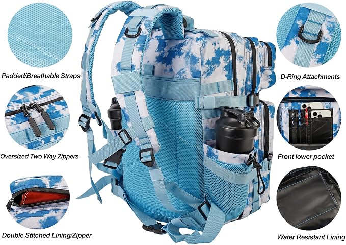 LHI Military Tactical Backpack for Men and Women 45L Army 3 Days Assault Pack - Image 5