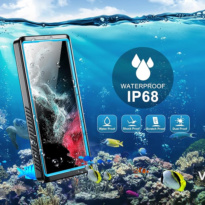 SPIDERCASE Designed for Samsung Galaxy S22 Ultra Case, Waterproof Built-in - Image 7