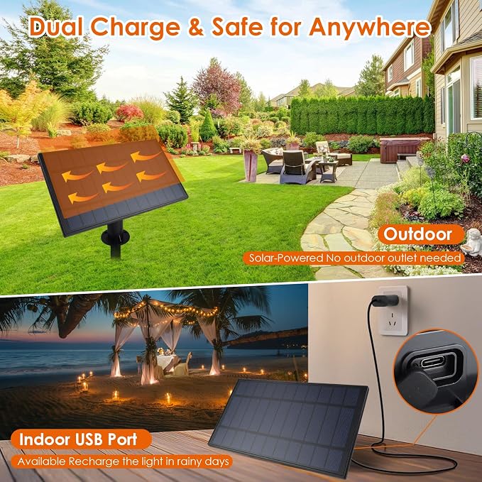 Bdrofn 120FT Solar String Lights Outdoor, Solar Patio Lights Waterproof - Image 6