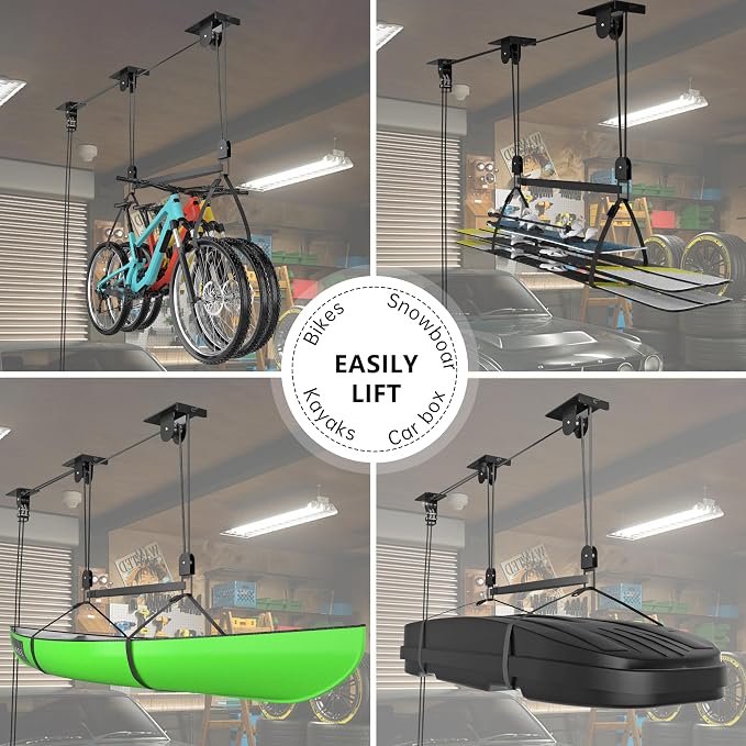 TRUSOON 2025 Upgrade Cargo Box Garage Pulley System, Garage Ceiling Hoist - Image 4