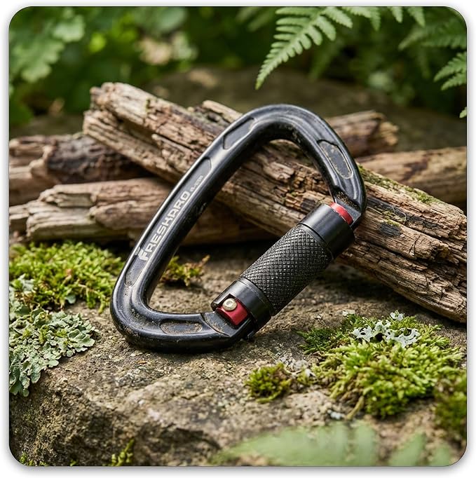 FresKaro UIAA Certified 25KN Auto Locking Climbing Carabiner Clips, Twist Lock - Image 7